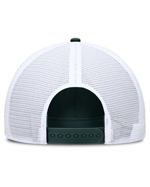 Nike Forest Green/white Michigan State Spartans 2025 On-field Rise Engineered Trucker Adjustable Hat for men