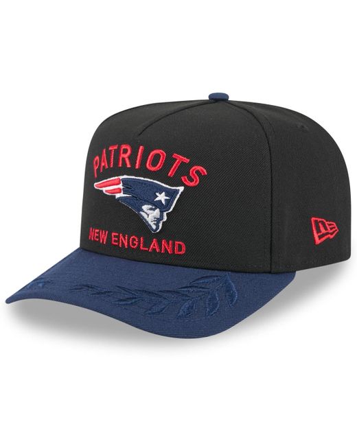 KTZ Blue Black/navy New England Patriots 2025 Nfl Draft A-frame 9fifty Snapback Hat for men