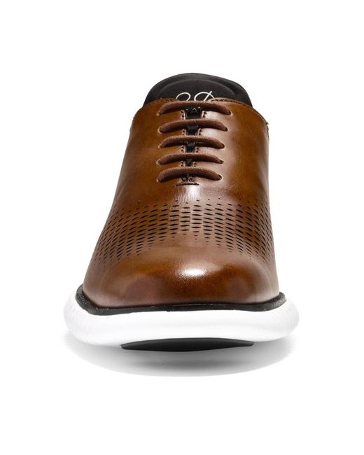 Cole Haan Brown 2.zerogrand Laser Wing Oxford Shoes for men