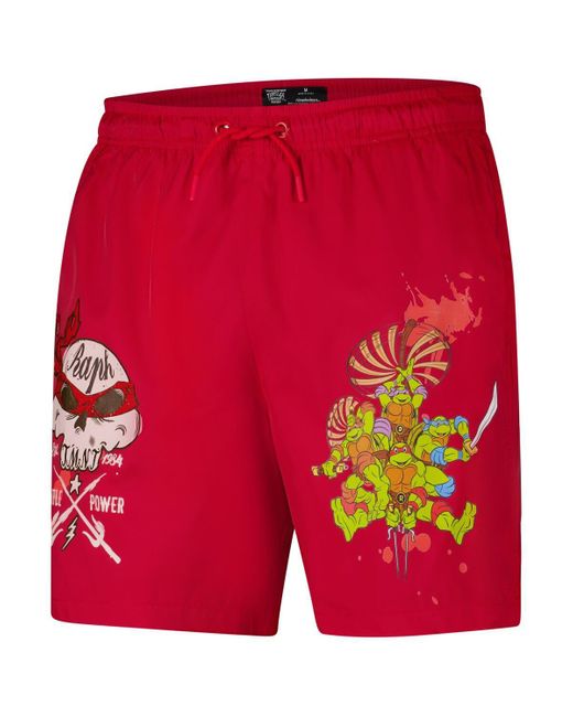 FREEZE MAX Red Raphael Teenage Mutant Ninja Turtles Turtle Power Shorts for men