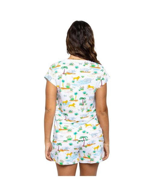 Sant And Abel White Jersey Short Pj Set
