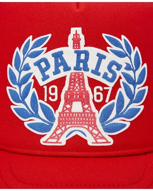 Polo Ralph Lauren Red Paris Foam Trucker Hat for men
