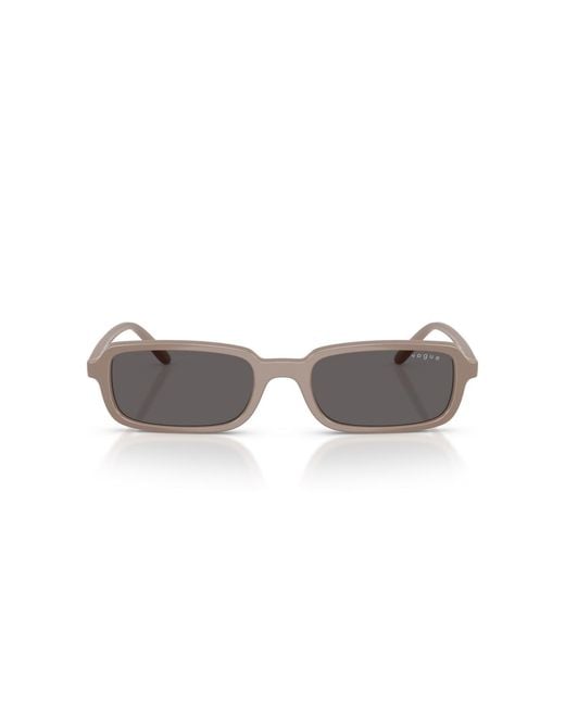 Vogue Eyewear White Rectangle Sunglasses