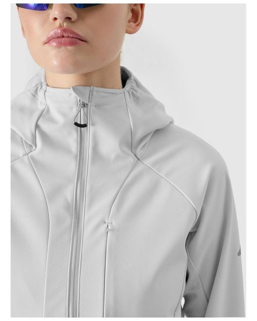 4F Gray Windproof Softshell Jacket