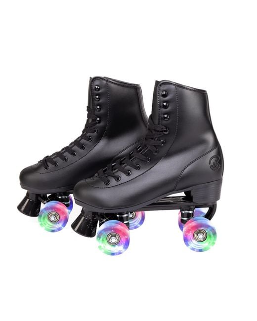 C7skates Black Quad Roller Skates