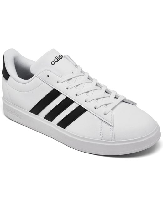 Adidas White Grand Court 2.0 Casual Sneakers From Finish Line for men