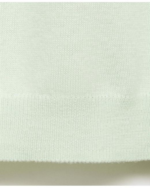 Mango Green Wool Polo-neck Sweater