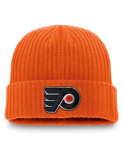Fanatics Orange Philadelphia Flyers Component Cuffed Knit Hat for men