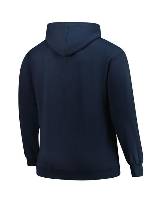 '47 Blue Detroit Tigers Big Tall Velocity Fleece Pullover Hoodie Sweatshirt for men