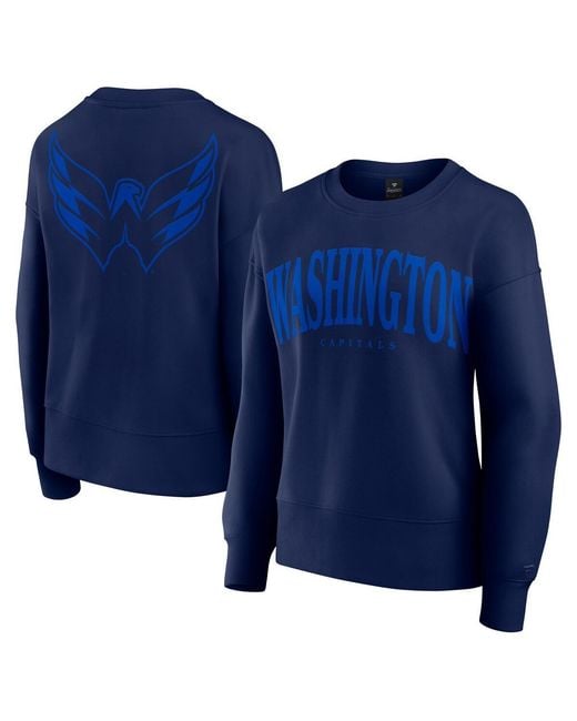 Fanatics Blue Washington Capitals Elements Flow Pullover Sweatshirt