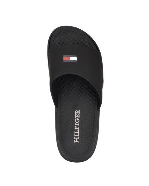 Tommy Hilfiger Black Marmo Sandals 11 D for men