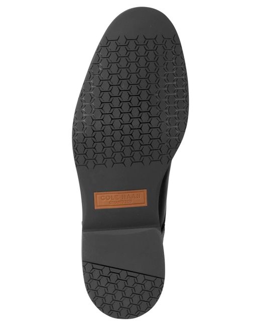 Cole Haan Black Bedford Plain-toe Oxford Dress Shoes for men