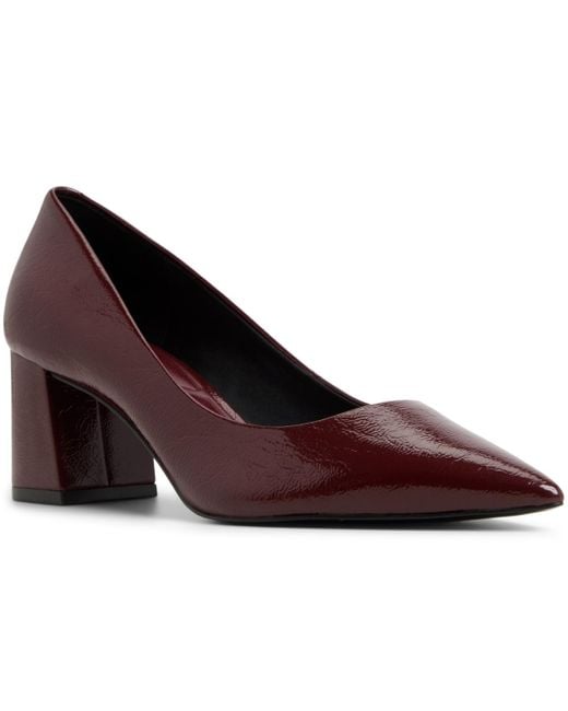 ALDO Women's Brown Ybalelin Block Heel Pumps
