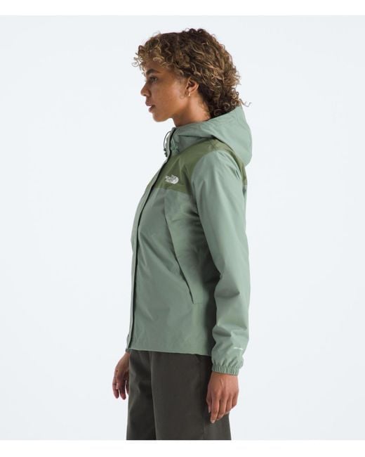 The North Face Green Antora Hooded Rain Jacket