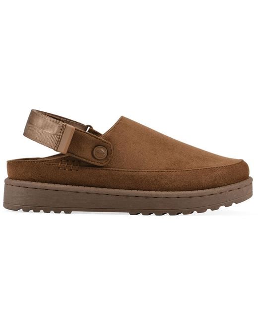 White Mountain Brown Icebound Slingback Clogs