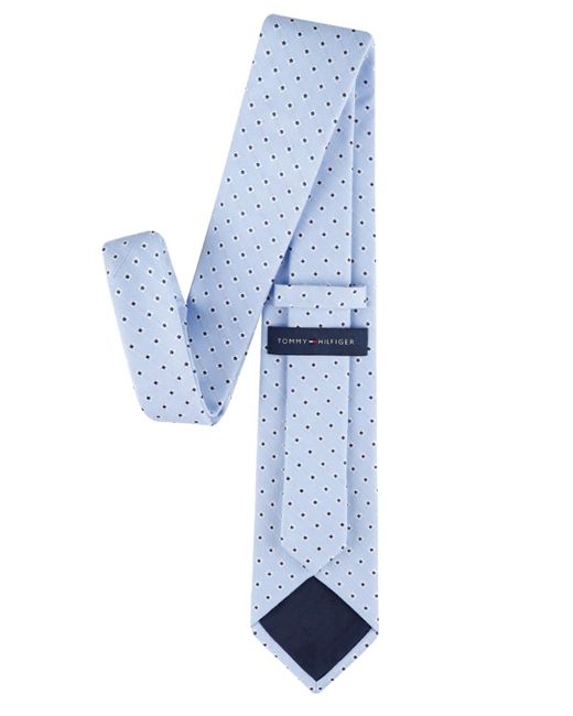 Tommy Hilfiger Blue Stefan Classic Square Neat Tie for men