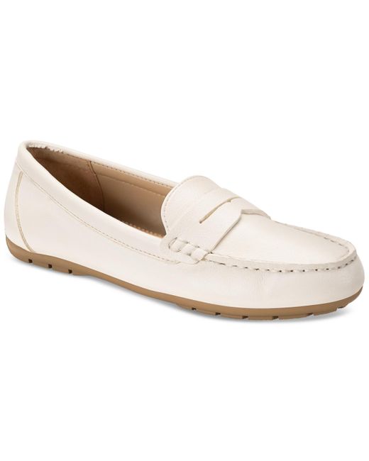 Style & Co. White Serafinaa Driver Penny Loafers
