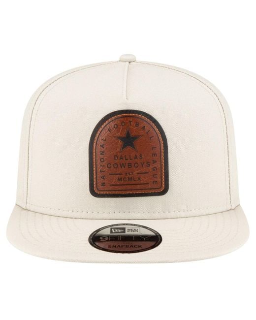 KTZ Natural Dallas Cowboys Premier 9fifty Snapback Hat for men