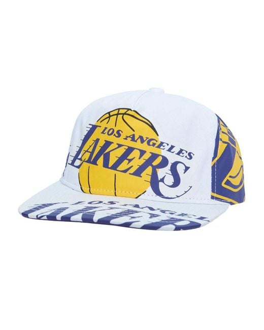 Men's Mitchell & Ness White Brooklyn Nets Hardwood Classics in Your Face Deadstock Snapback Hat