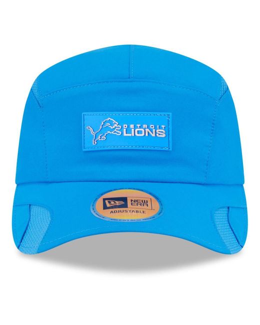 KTZ Blue Detroit Lions 2025 Sideline Runner Adjustable Hat for men