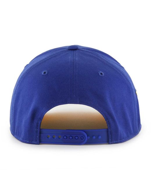 '47 Blue 47 St. Louis S Overhand Logo Side Patch Hitch Adjustable Hat for men