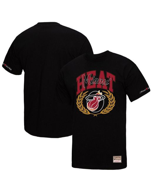 Mitchell & Ness Black Miami Heat Nba X Michelob Ultra Rewind Ii T-shirt for men