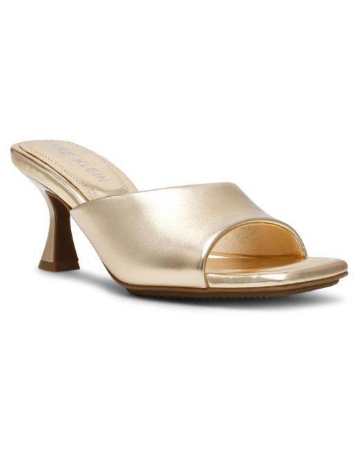 Anne Klein Jerilyn Square Toe Mule Dress Sandals in Natural Lyst — free download