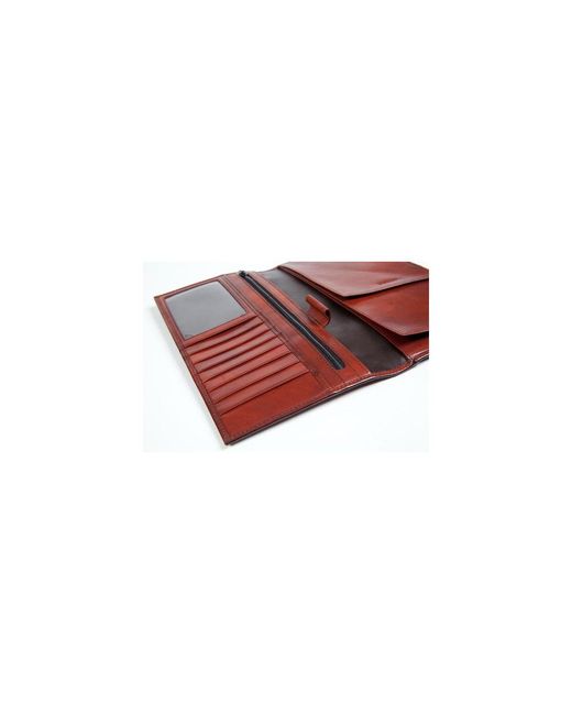 Bosca Red Old Leather Collection Case for men