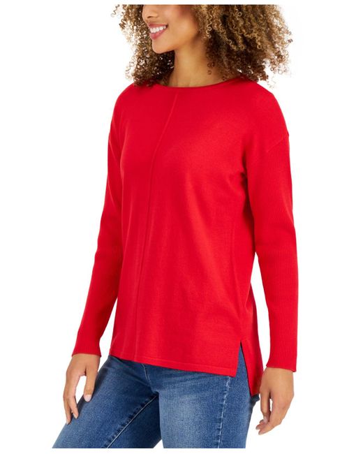 Style \u0026 Co. Seam-front Tunic Sweater 