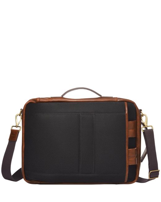 Fossil Brown Buckner Leather Convertible Backpack for men