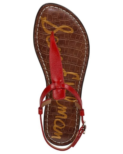 Sam Edelman Pink Gigi T-strap Flat Sandals