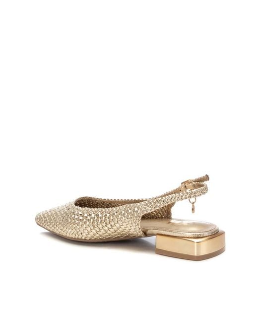 Xti Natural Braided Slingback Flats By