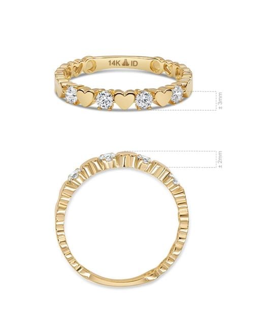DEVATA Metallic Sweet Heart Ring