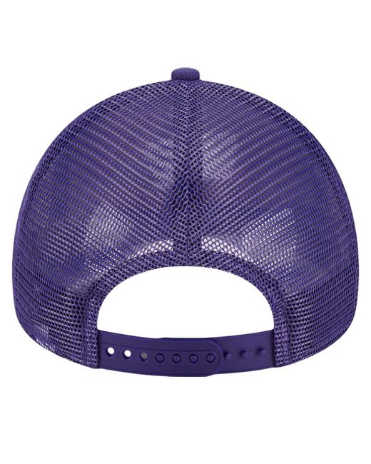 KTZ Blue Purple/orange Phoenix Suns Tip Off A-frame Trucker 9forty Adjustable Hat for men