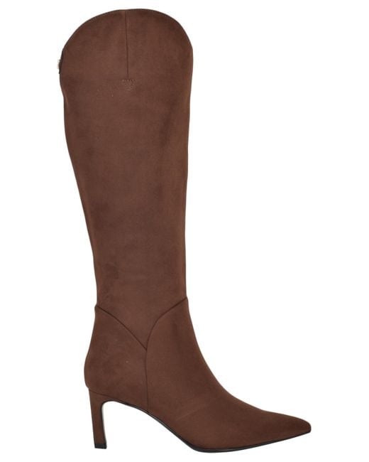 wide calf brown dress boots Journee Women's Avalonn KNEE HIGH Wide-Calf Dress Boots, Chocolate 7