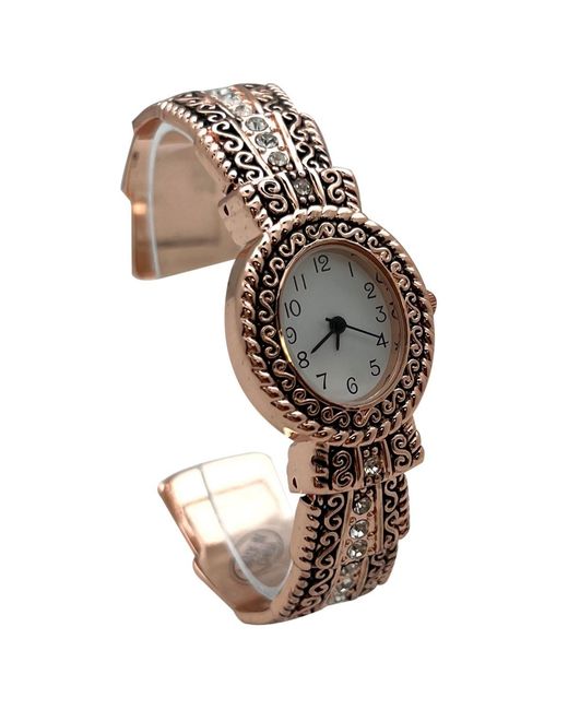 Olivia Pratt Metallic New Elegant Textured Bangle Watch