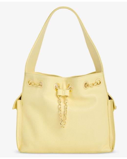 On 34th Yellow Somynn Solid Large Handbag