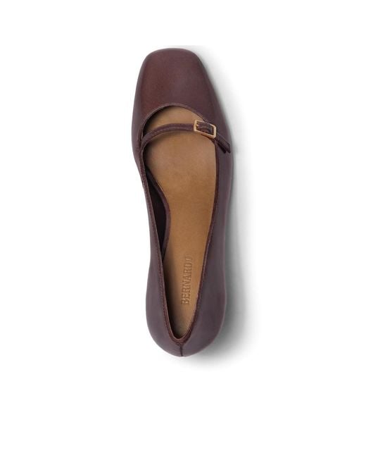 Bernardo Brown Amelie Mary Jane Pump
