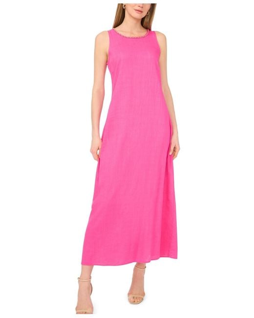 vince camuto pink dress Crepe Back Satin Bow Neck Shift Fuchsia 14 : Clothing, Shoes & Jewelry 95% polyester Vince Camuto Short Sleeve Dolman