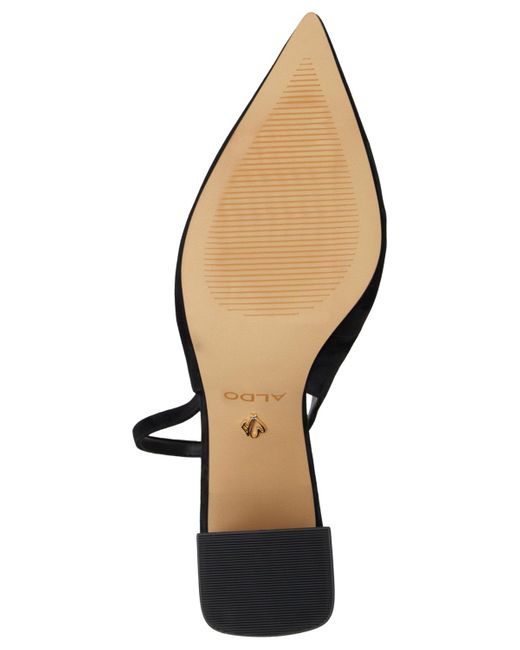 ALDO Black Uliana Slingback Block-heel Pumps