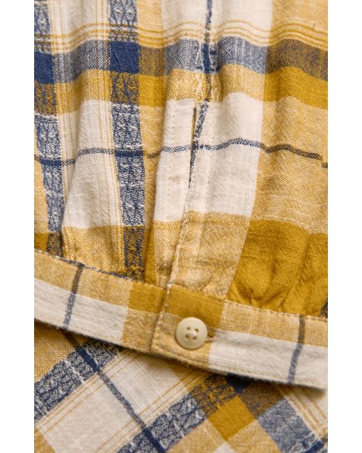 Celtic & Co. Multicolor Peter Pan Collar Checked Blouse