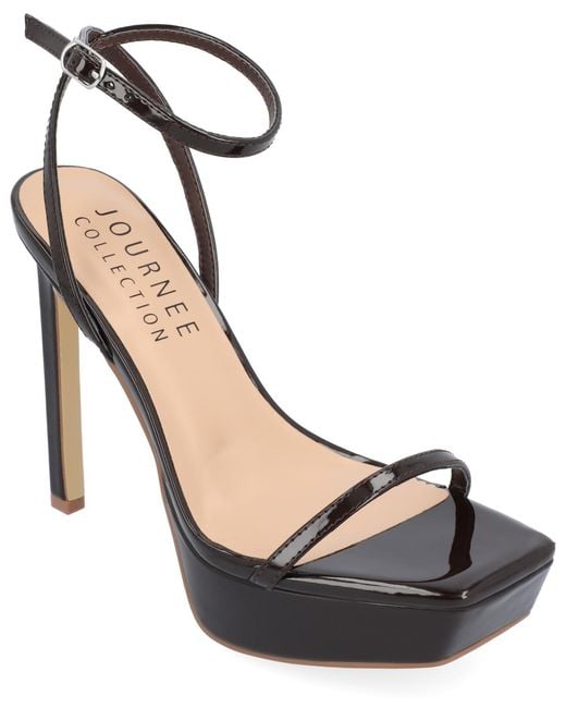 Journee Collection Metallic Telilah Platform Stilettos