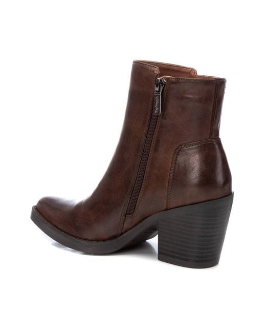 Xti Brown Ankle Booties Refresh Collection By