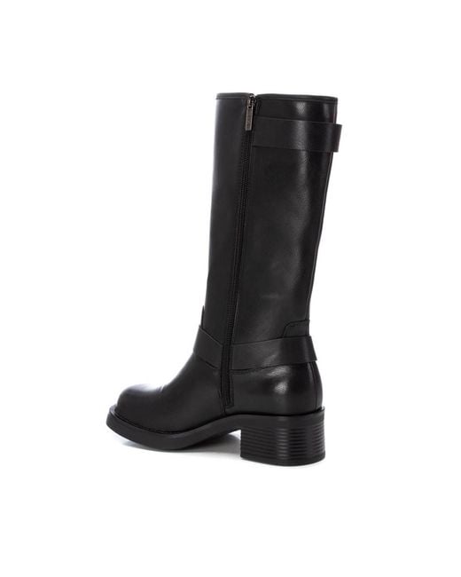 Xti Black Biker Boots By