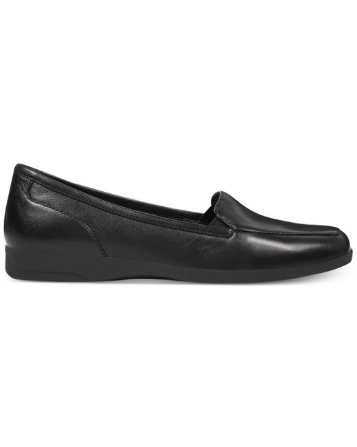 Easy Spirit Black Devitt Square Toe Slip-on Casual Flats