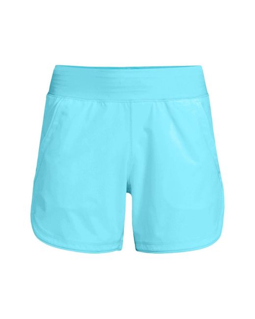 Lands' End Blue Plus Size 5" Board Shorts