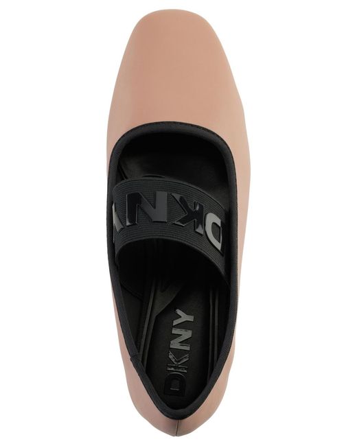 DKNY Black Dace Mary Jane Ballet Flats