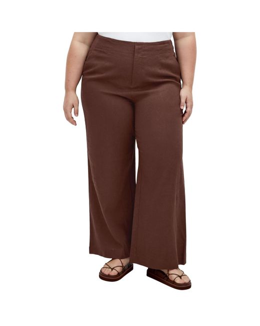 City Chic Brown Plus Size Vivien Pant