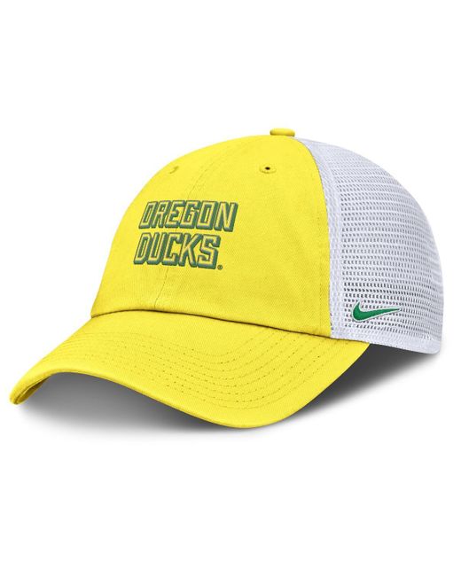 Nike Yellow Oregon Ducks 2025 Gameday On-field Club Adjustable Trucker Hat for men