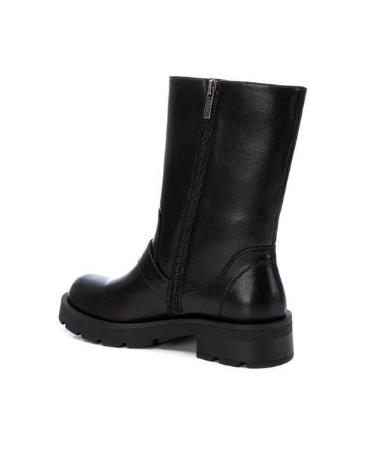 Xti Black Biker Booties By